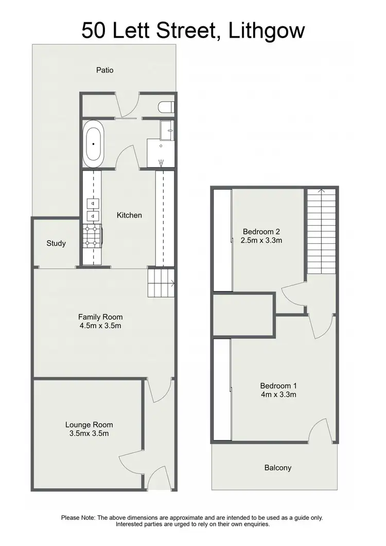 Floorplan of Homely townhouse listing, 50 Lett Street, Lithgow NSW 2790