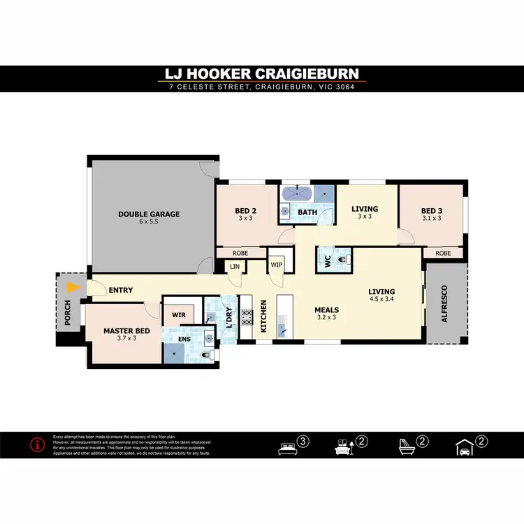 Floorplan of Homely house listing, 7 Celeste Street, Mickleham VIC 3064