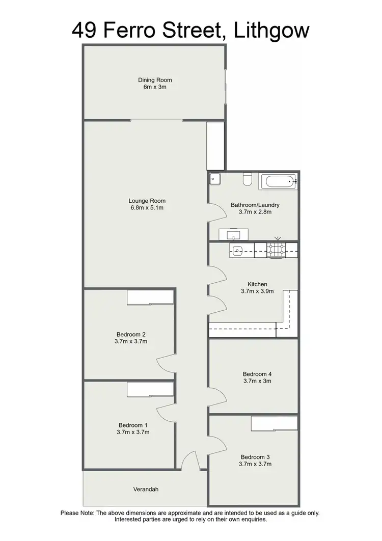 Floorplan of Homely house listing, 49 Ferro Street, Lithgow NSW 2790