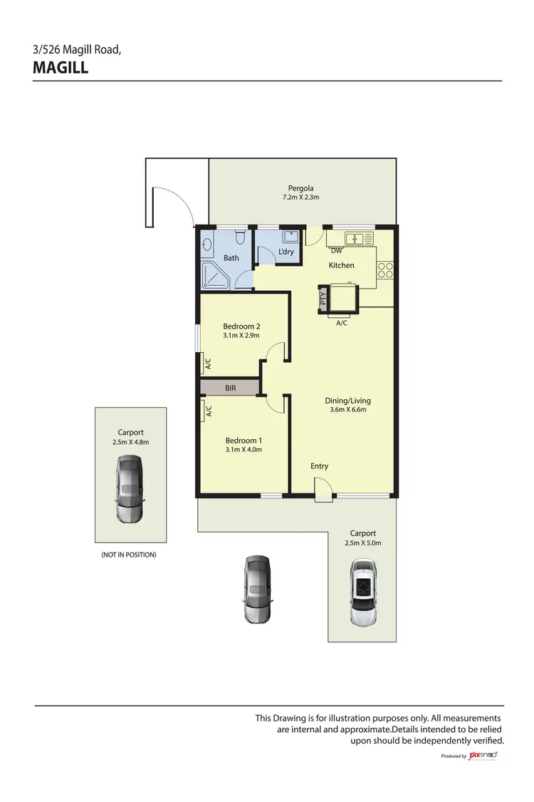 Floorplan of Homely house listing, Unit 3/526 Magill Road, Magill SA 5072