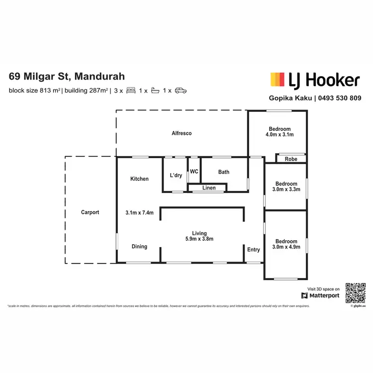 Floorplan of Homely house listing, 69 Milgar Street, Mandurah WA 6210