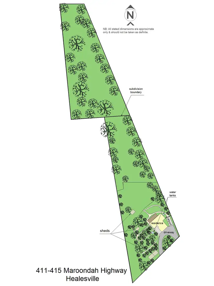 Floorplan of Homely house listing, 411-415 Maroondah Highway, Healesville VIC 3777