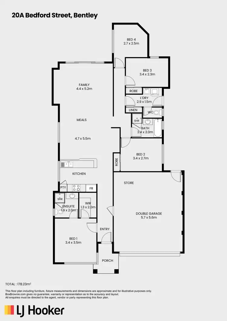 Floorplan of Homely house listing, 20A Bedford Street, Bentley WA 6102