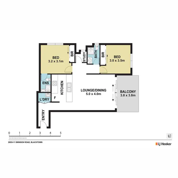 Floorplan of Homely unit listing, 205/9-11 Swinson Road, Blacktown NSW 2148