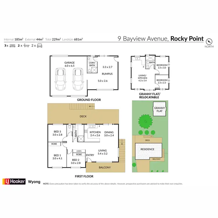 Floorplan of Homely house listing, 9 Bayview Avenue, Rocky Point NSW 2259