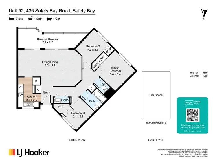 Floorplan of Homely apartment listing, 52/436 Safety Bay Road, Safety Bay WA 6169