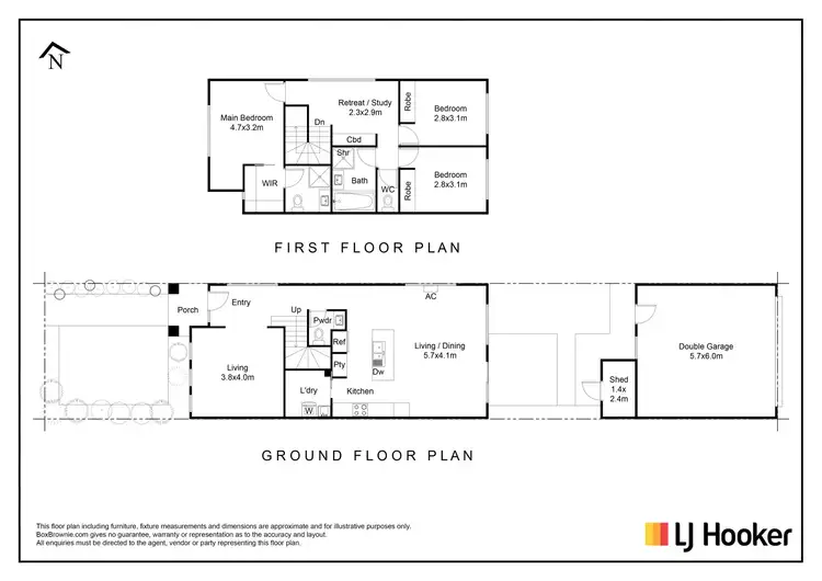 Floorplan of Homely townhouse listing, 1/43 Latham Street, Werribee VIC 3030