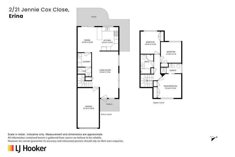 Floorplan of Homely semi-detached listing, 21B Jennie Cox Close, Erina NSW 2250