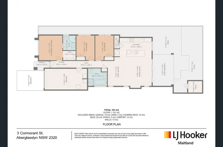 Floorplan of Homely house listing, 3 Cormorant Street, Aberglasslyn NSW 2320