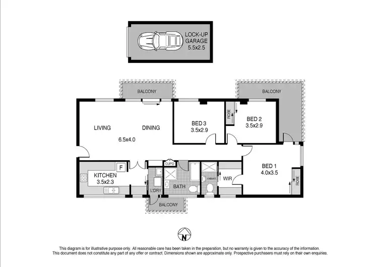 Floorplan of Homely apartment listing, 4/18-20 Penkivil Street, Bondi NSW 2026