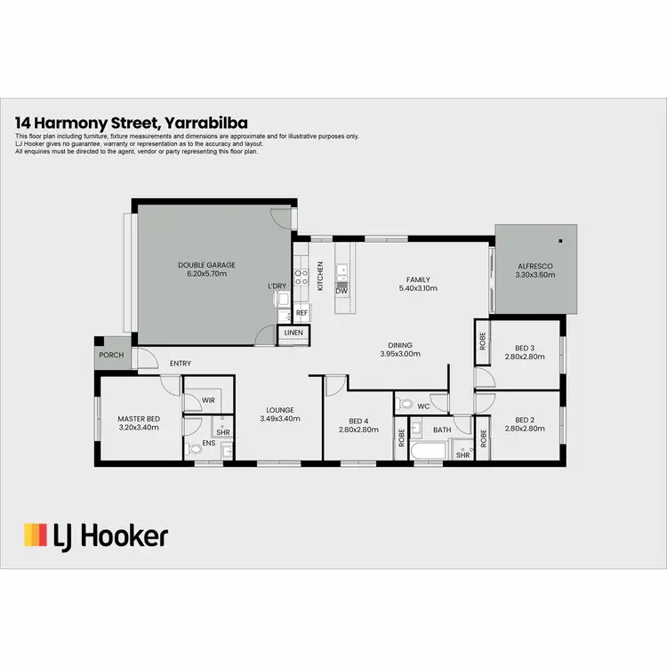Floorplan of Homely house listing, 14 Harmony Street, Yarrabilba QLD 4207