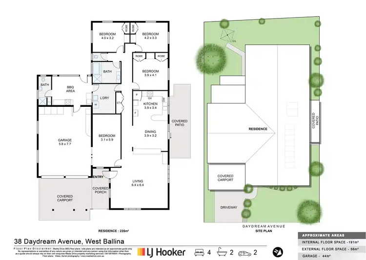 Floorplan of Homely house listing, 38 Daydream Avenue, West Ballina NSW 2478