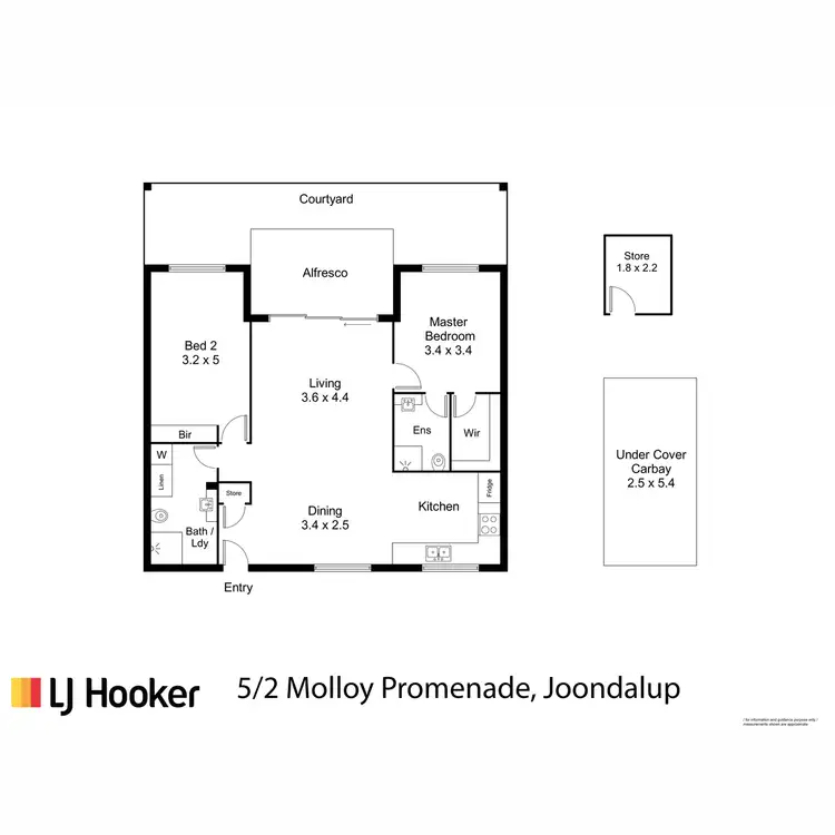 Floorplan of Homely apartment listing, 5/2 Molloy Promenade, Joondalup WA 6027