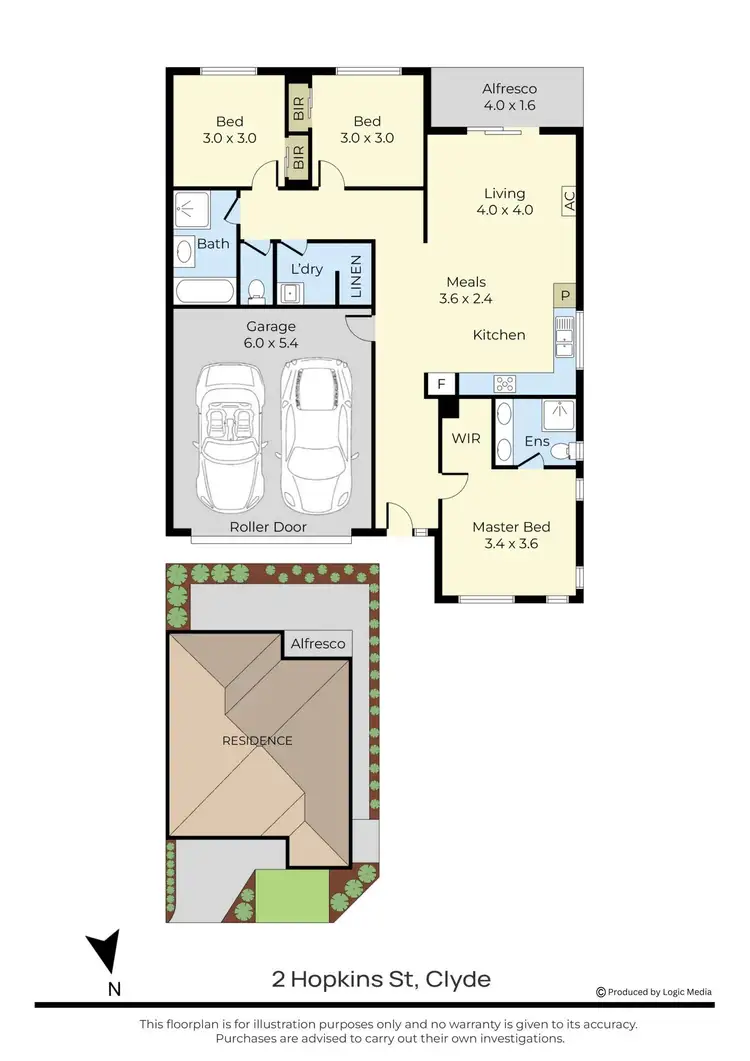 Floorplan of Homely house listing, 2 Hopkins Street, Clyde VIC 3978