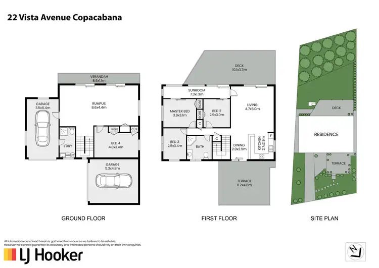 Floorplan of Homely house listing, 22 Vista Avenue, Copacabana NSW 2251