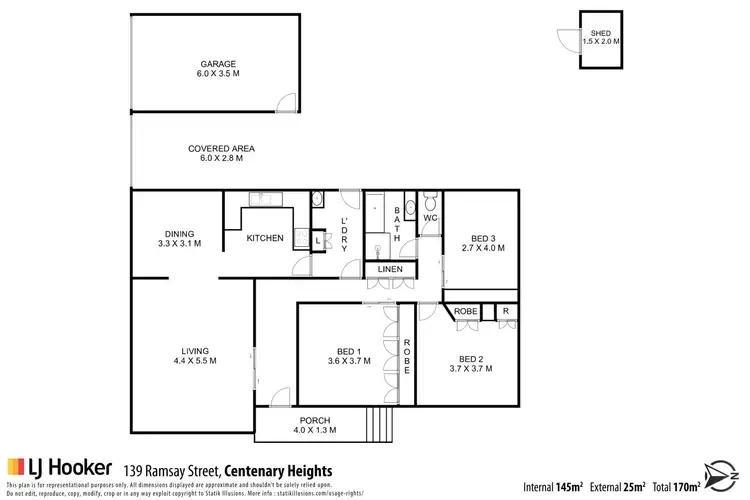 Floorplan of Homely house listing, 139 Ramsay Street, Centenary Heights QLD 4350