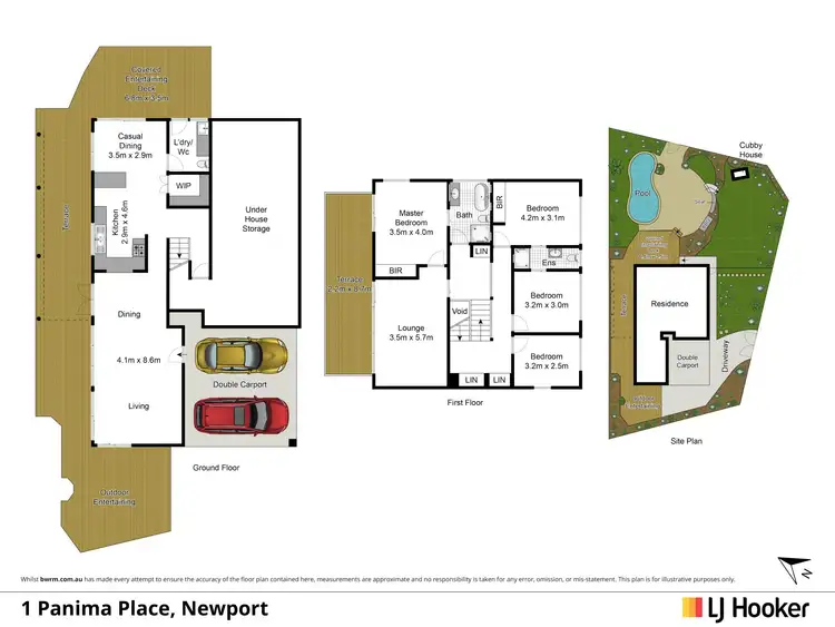 Floorplan of Homely house listing, 1 Panima Place, Newport NSW 2106