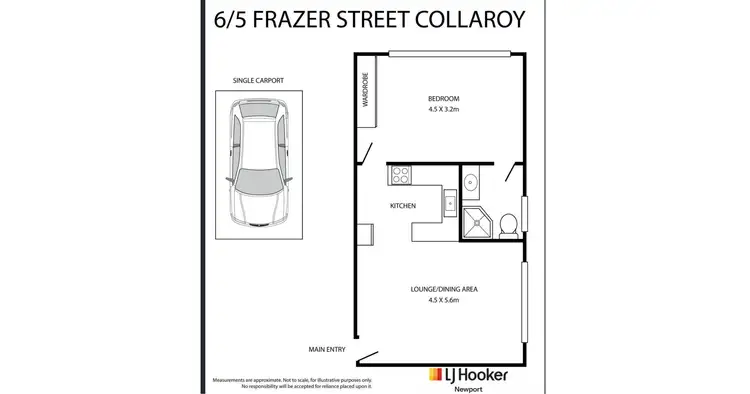 Floorplan of Homely unit listing, 6/5 Frazer Street, Collaroy NSW 2097