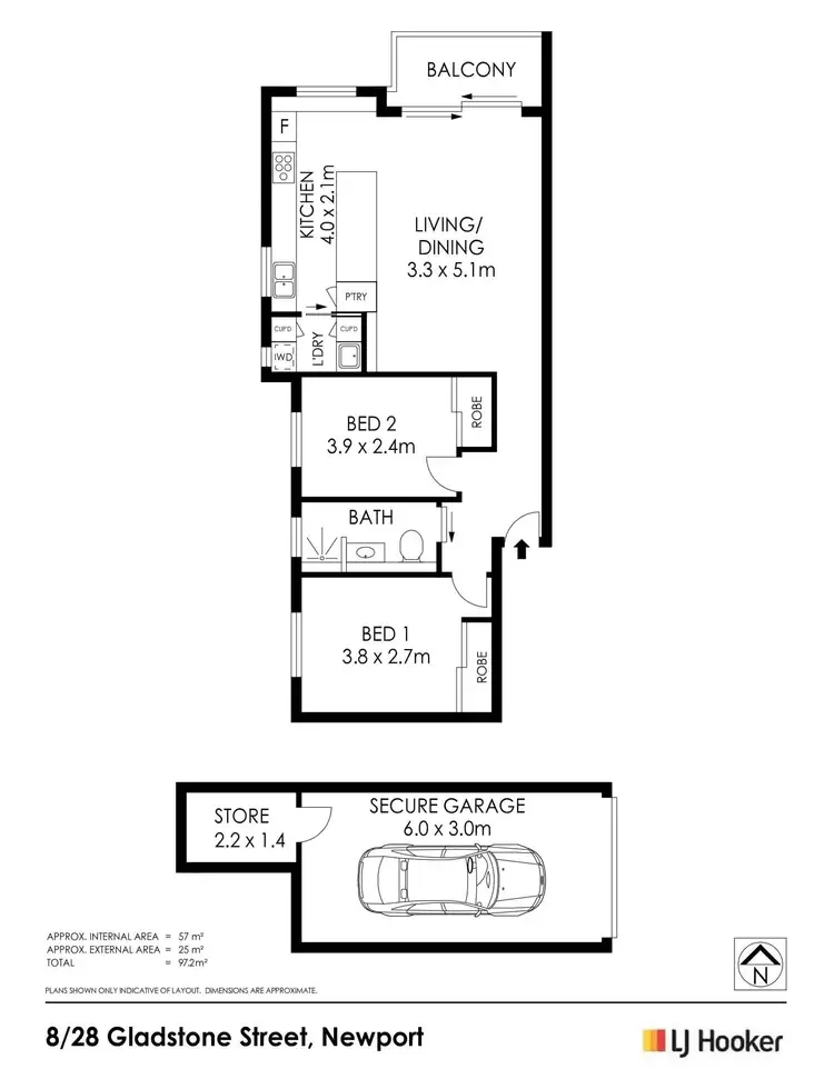 Floorplan of Homely unit listing, 8/28 Gladstone Street, Newport NSW 2106