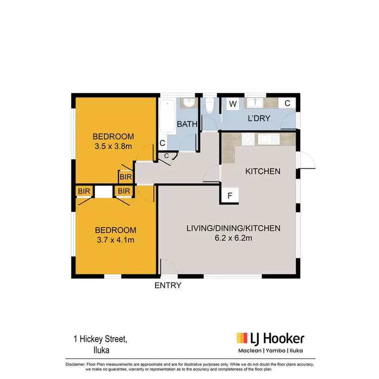 Floorplan of Homely house listing, 1 Hickey Street, Iluka NSW 2466
