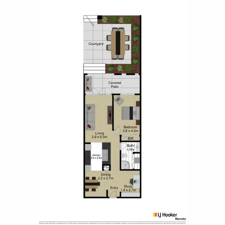 Floorplan of Homely apartment listing, 2/30 Watson Street, Turner ACT 2612