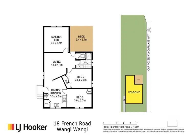 Floorplan of Homely house listing, 18 French Road, Wangi Wangi NSW 2267