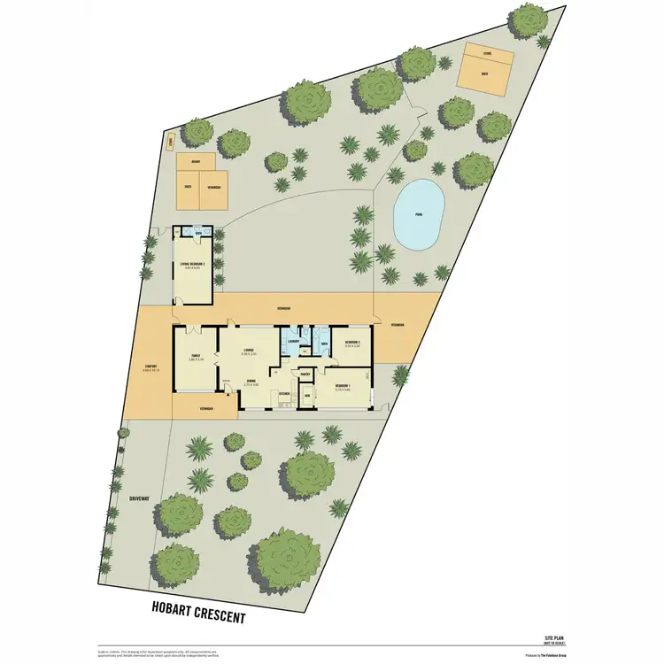 Floorplan of Homely house listing, 22 Hobart Crescent, Banksia Park SA 5091