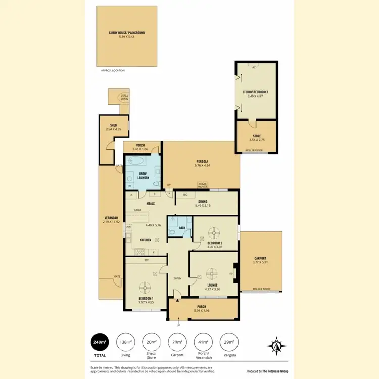 Floorplan of Homely house listing, 22 Dingera Avenue, North Plympton SA 5037
