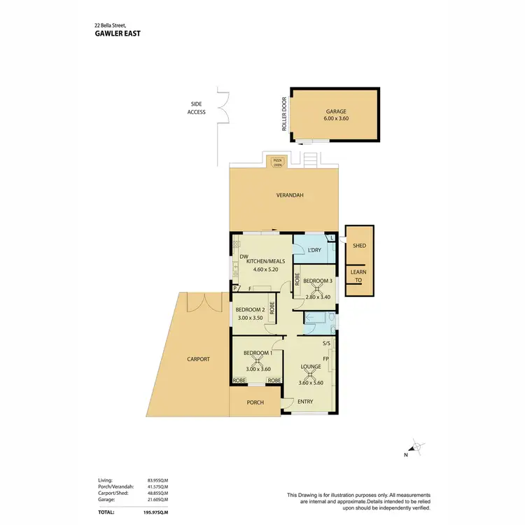 Floorplan of Homely house listing, 22 Bella Street, Gawler East SA 5118
