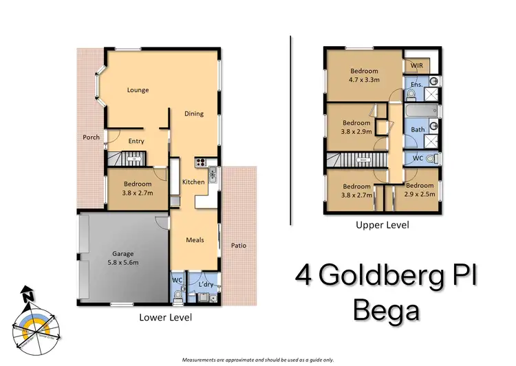 Floorplan of Homely house listing, 4 Goldberg Place, Bega NSW 2550