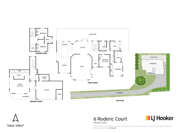Floorplan of Homely house listing, 6 Roderic Court, Mount Lofty QLD 4350