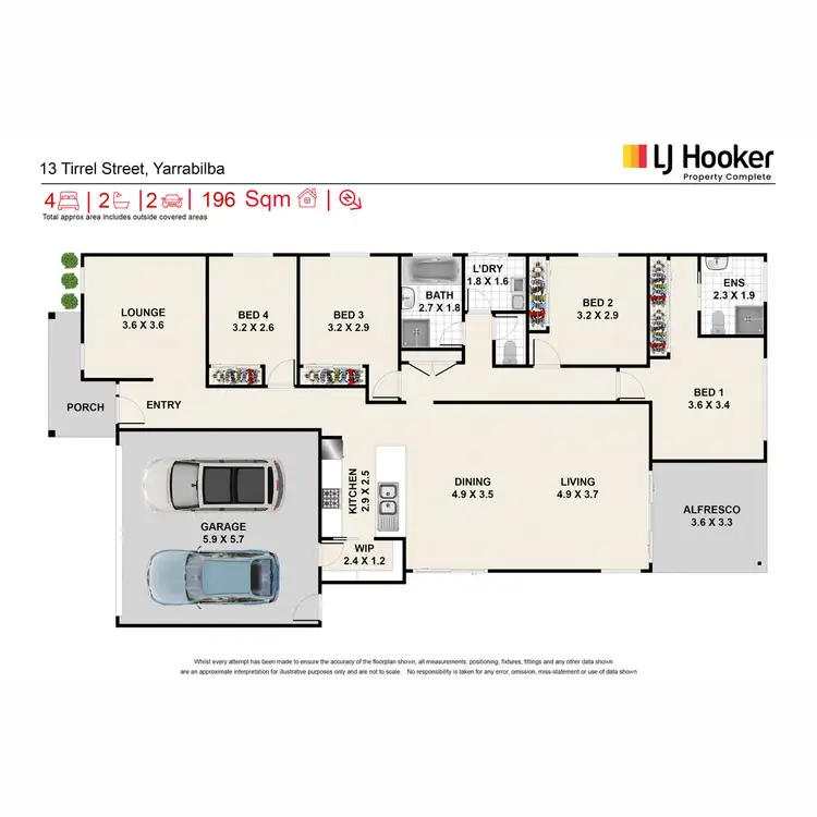 Floorplan of Homely house listing, 13 Tirrel Street, Yarrabilba QLD 4207