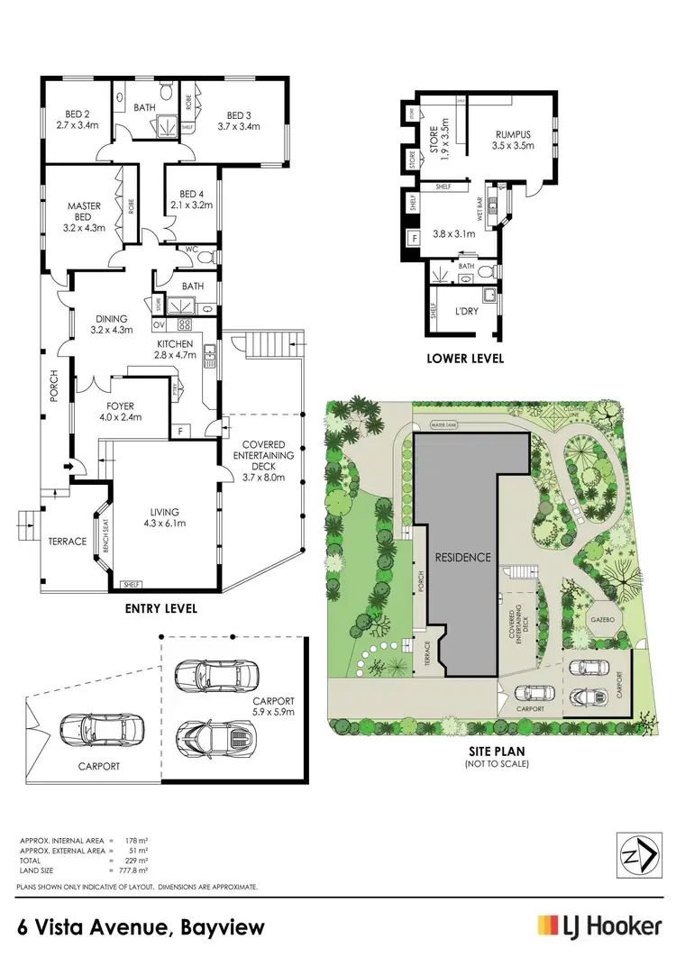 Floorplan of Homely house listing, 6 Vista Avenue, Bayview NSW 2104