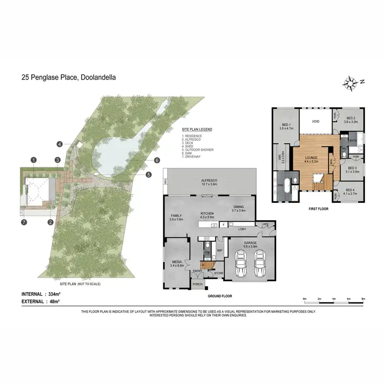 Floorplan of Homely house listing, 25 Penglase Place, Doolandella QLD 4077