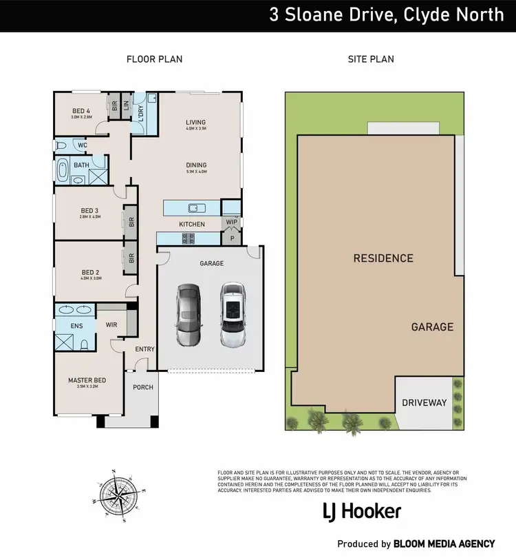 Floorplan of Homely house listing, 3 Sloane Drive, Clyde North VIC 3978