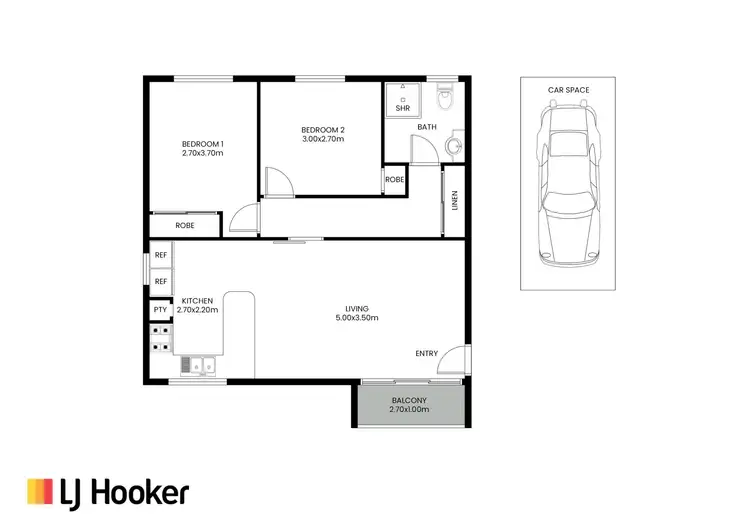 Floorplan of Homely unit listing, 1/4 Keith Street, Scullin ACT 2614
