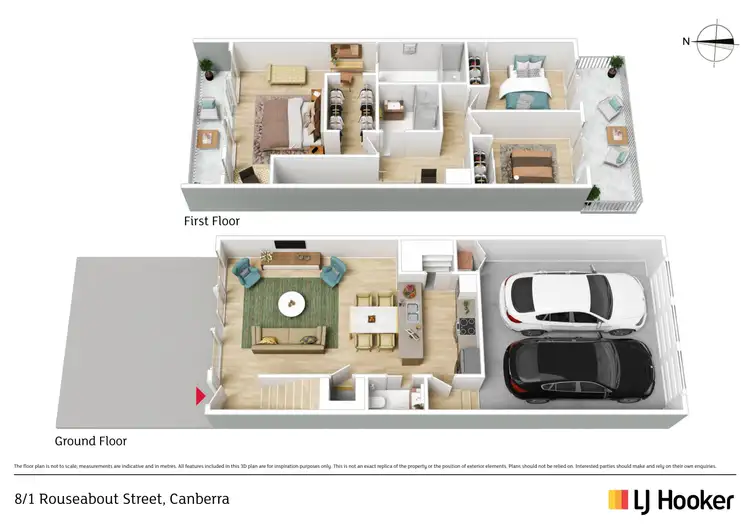 Floorplan of Homely townhouse listing, 8/1 Rouseabout Street, Lawson ACT 2617