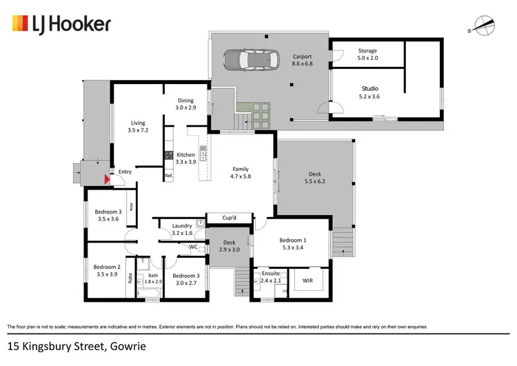Floorplan of Homely house listing, 15 Kingsbury Street, Gowrie ACT 2904