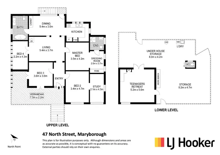 Floorplan of Homely house listing, 47 North Street, Maryborough QLD 4650