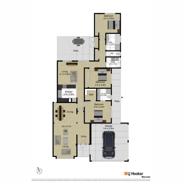 Floorplan of Homely house listing, 45 McNicoll Street, Hughes ACT 2605