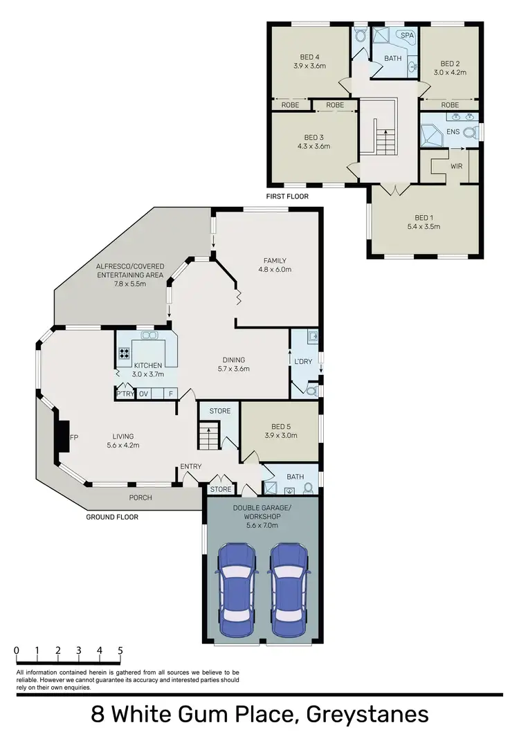 Floorplan of Homely house listing, 8 White Gum Place, Greystanes NSW 2145
