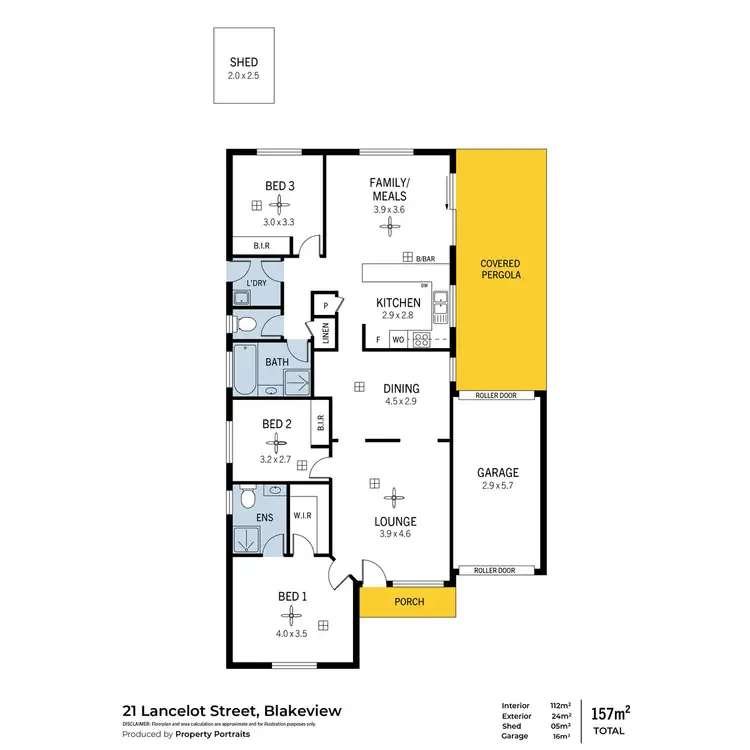 Floorplan of Homely house listing, 21 Lancelot Street, Blakeview SA 5114