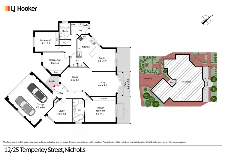 Floorplan of Homely townhouse listing, 12/25 Temperley Street, Nicholls ACT 2913