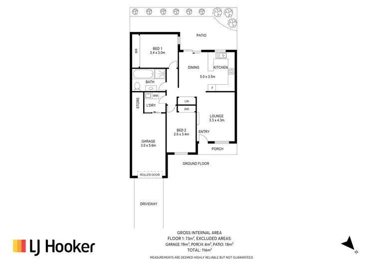 Floorplan of Homely unit listing, 2/2 Maleen Street, Bomaderry NSW 2541