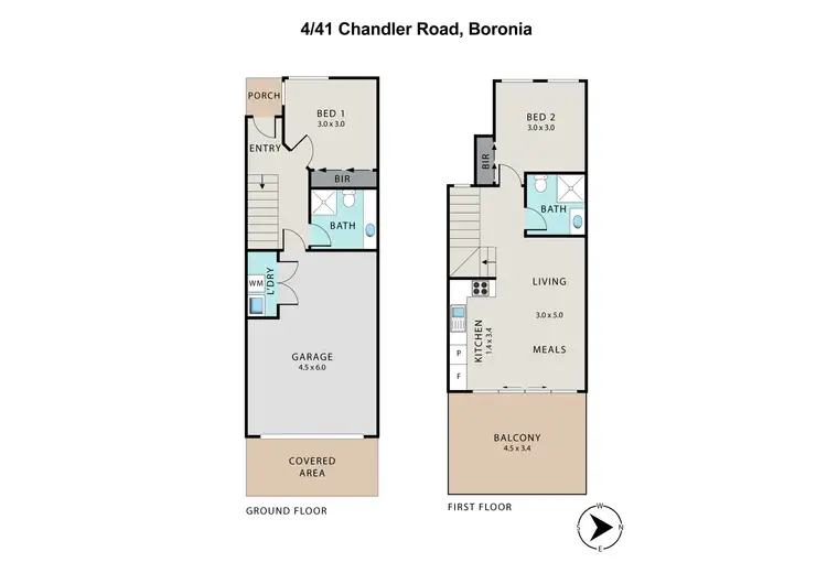 Floorplan of Homely townhouse listing, 4/41 Chandler Road, Boronia VIC 3155