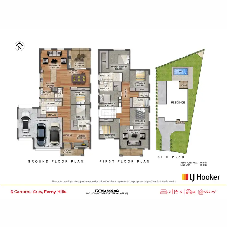 Floorplan of Homely house listing, 6 Carrama Crescent, Ferny Hills QLD 4055