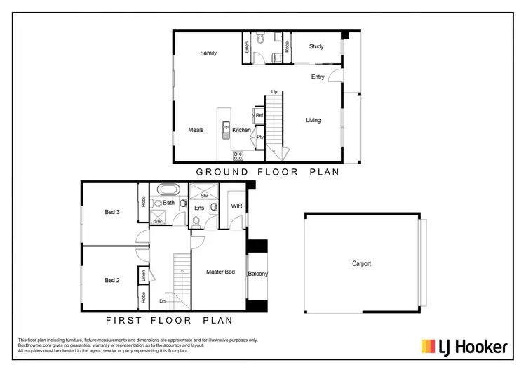 Floorplan of Homely townhouse listing, 12 Bloom Street, Werribee VIC 3030