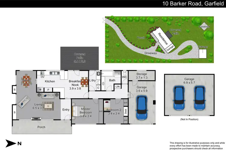 Floorplan of Homely house listing, 10 Barker Road, Garfield VIC 3814