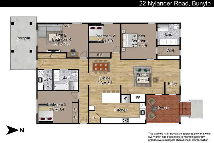 Floorplan of Homely house listing, 22 Nylander Road, Bunyip VIC 3815