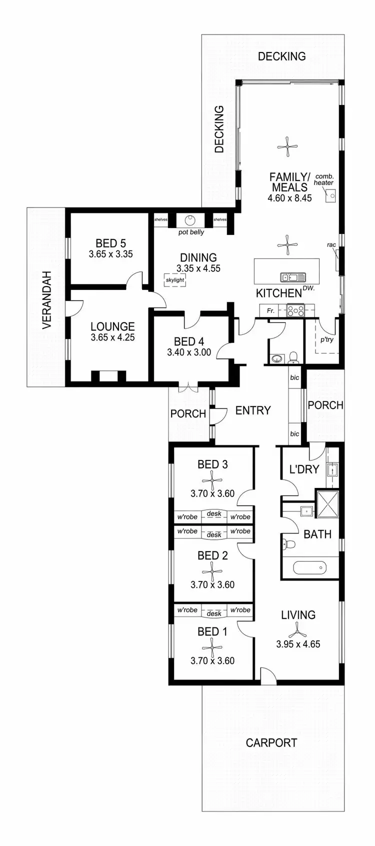 Floorplan of Homely house listing, 80 Bullaparinga Crescent, Delamere SA 5204